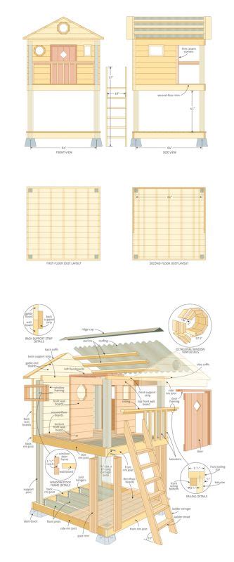 31 Free Diy Playhouse Plans To Build For Your Kids Secret Hideaway