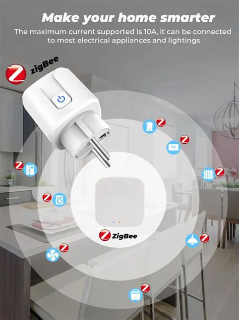 ZigBee Смарт розетка Tuya 20А: Розумна розетка Tuya Smart з ...