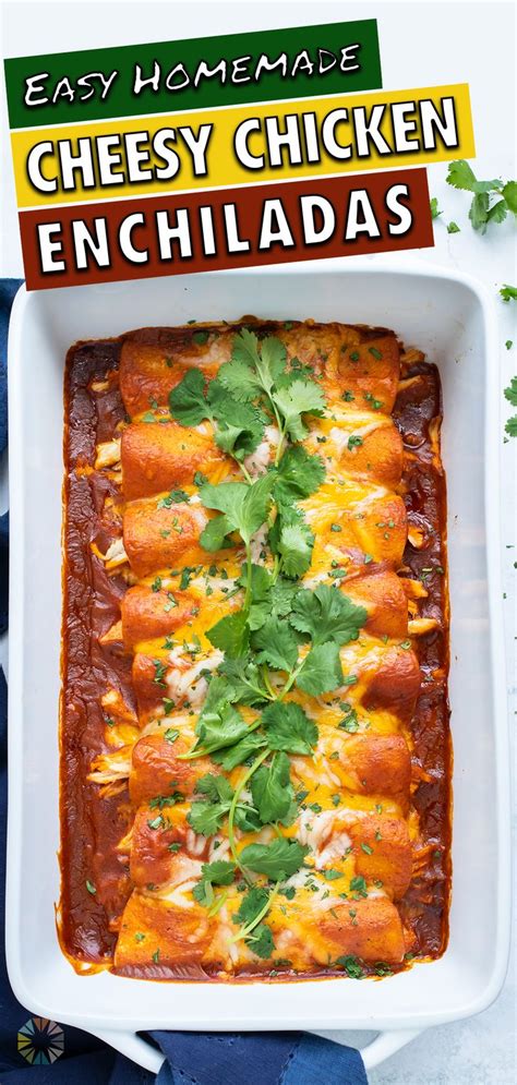 Easy Shredded Chicken Enchiladas Evolving Table Recipe Easy