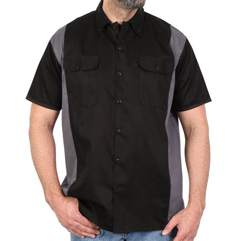 MECHANICS 2TONE-SIDES SHIRT BG – Hot Leathers