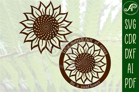 Sunflower Signs Svg Cut File Graphic By Apinspireddesigns · Creative