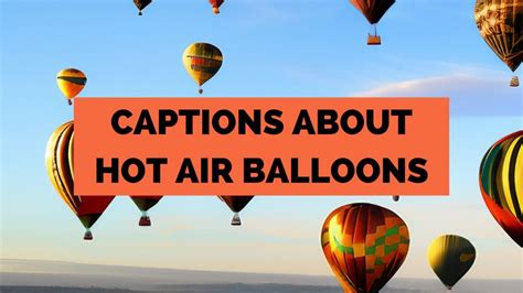 Hot Air Balloon Captions And Puns For Instagram