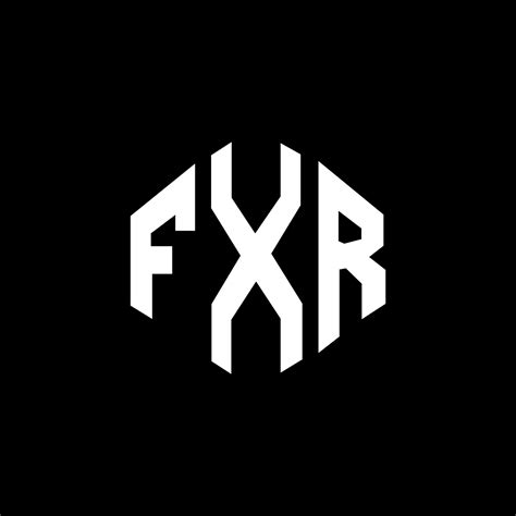 Fxr Letter Logo Design With Polygon Shape Fxr Polygon And Cube Shape