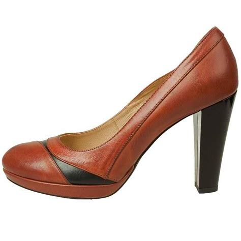 Модные женские туфли рыжего цвета на высоком каблуке 10 см купить в ...