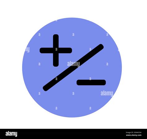 Signo Más Menos Vector Símbolo De Concepto Matemático Imagen Vector De