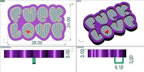 Fuck Love Pendant D Printable Model D Model D Printable Cgtrader