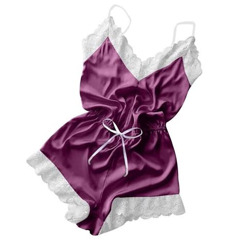 Body Mode Femmes Sexy Lingerie Fille V Cou Dentelle Splice V Tements De Nuit Bodydoll