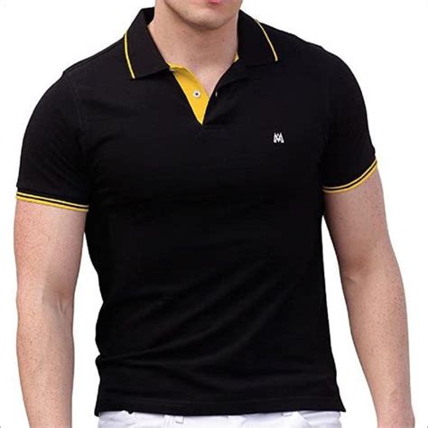 Mens Plain Short Sleeves Polo T Shirt At Best Price In Indore Pahun Industries Pvt Ltd