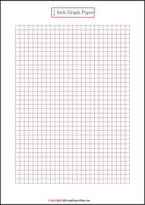 Printable Graph Paper 1 Inch