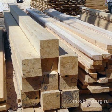 Купить обрезной брус 100х100х6000 Гост и ТУ, цена — МОСБРУСТОРГ