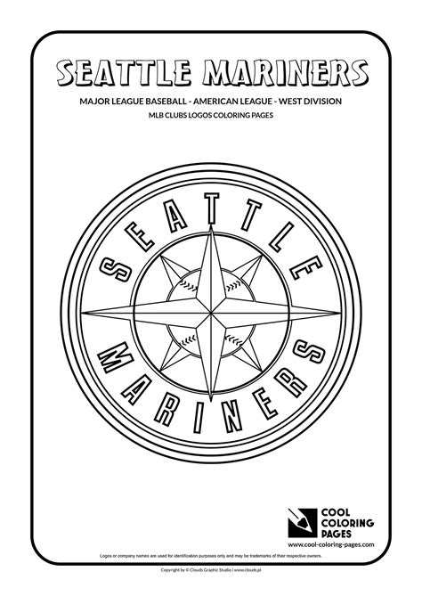 Cool Coloring Pages Seattle Mariners Mlb Teams Logos Coloring Pages