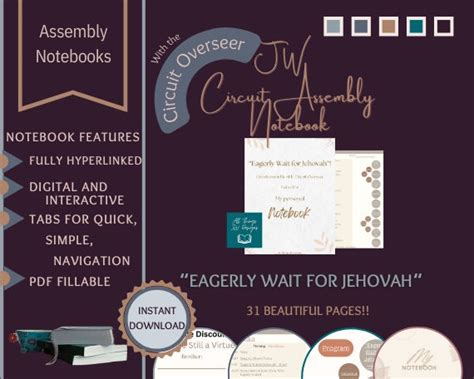 Eagerly Wait For Jehovah Jw Circuit Assembly Digital Notebook Jw Assembly Program Overseer