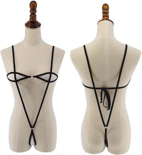 Amazon Womens Extreme See Though Micro Monokini Bikini Set