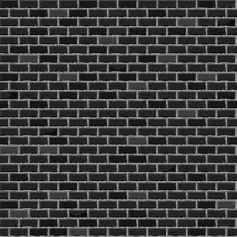 Simple Flat Black Block Brick Wall Pattern Texture Background Gray