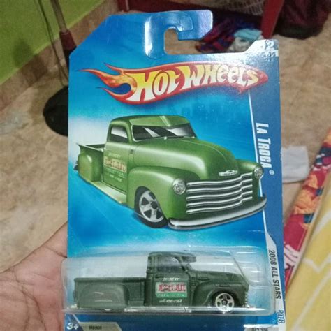 Hot Wheels La Troca Pickup Green Akta Card Shopee Singapore