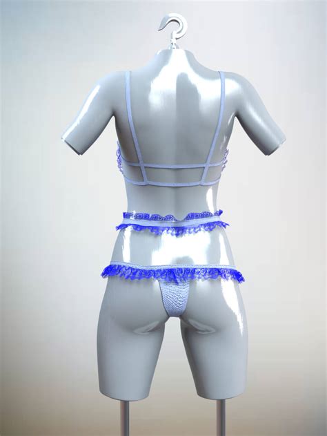 Ruffled Lingerie Outfit For Genesis Female Daz Content By Sunreiz