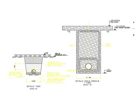 Softboldan I In Oyun Alan Trib N Drenaj Dwg Projesi Autocad Projeler