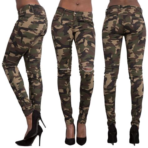 Pantalon Camouflage Slim Femme Boutique Militaire