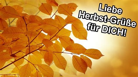 Liebe Herbstgr E F R Dich Herbstliche Gr E Von Mir Herbst Gru