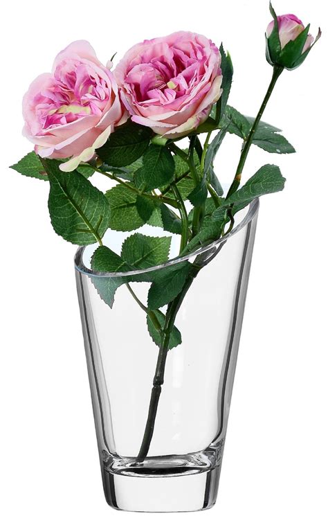 Glass Slant Vase 20cm Solavia Glassware Home Décor Vases