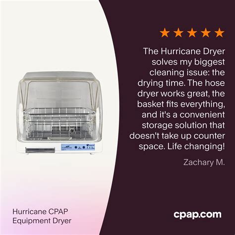Hurricane CPAP Equipment Dryer - cpap.com