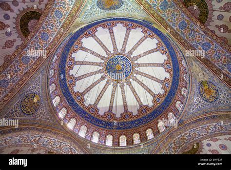 Blue Mosque Istanbul Turkey Ceiling Hi Res Stock Photography And Images