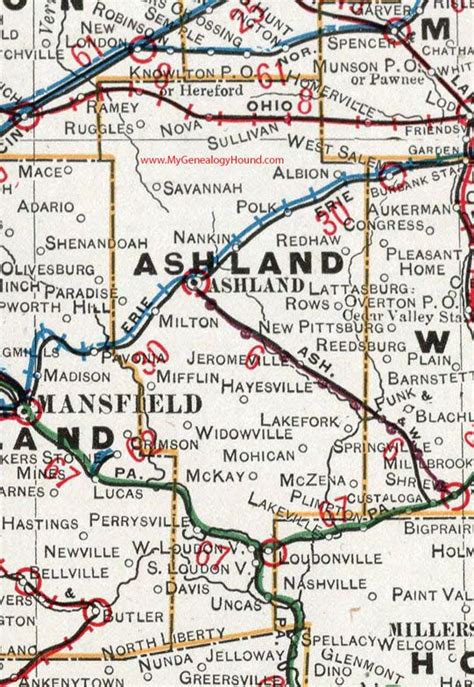 City Of Ashland Ohio Map Printable Templates Free