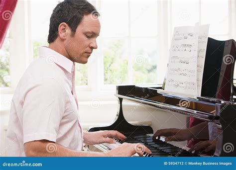 Man Playing Piano Stock Photography Image 5934712