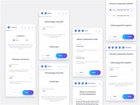 Mobile Exchange Step Form Ux Design Mobile App Ui Design Web App Design