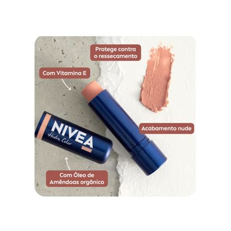 Hidratante Labial Nivea Em Hidra Color Nude g Fitarvida Farmácia de manipulação