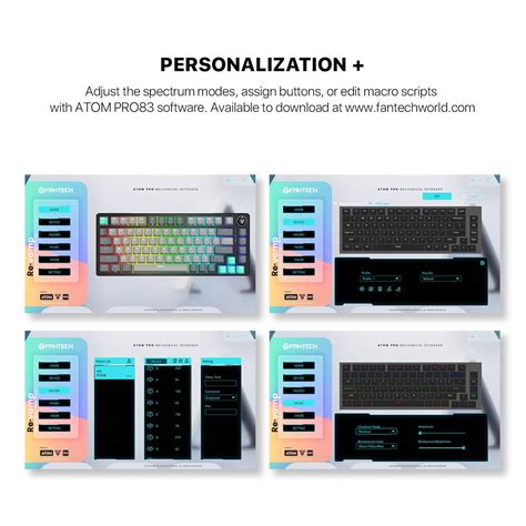 Fantech Mk Atom Pro Wireless Mechanical Keyboard Blue Switch Red Switch Pin Hot Swap