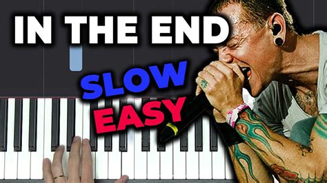 In The End Slow Easy Piano Tutorial Linkin Park Youtube