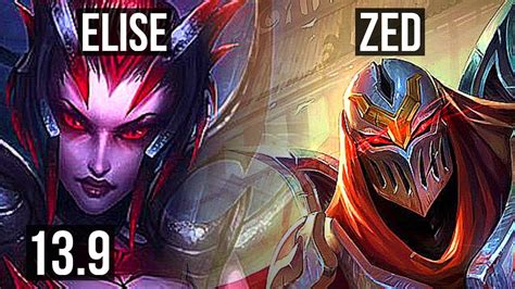 ELISE Vs ZED JNG 6 0 1 67 Winrate Dominating KR Diamond 13 9