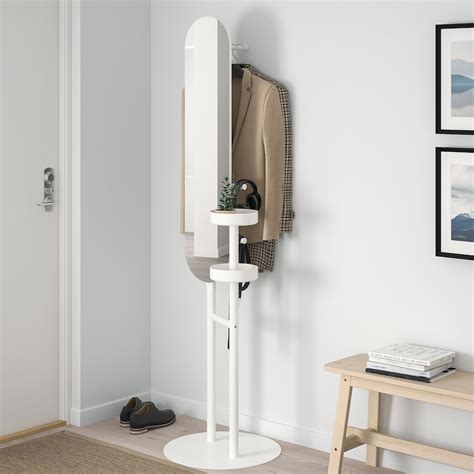 Lierskogen Valet Stand With Mirror White Ikea