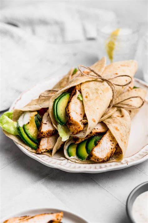 Grilled Chicken Wrap | Cravings Journal