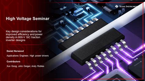 High voltage seminar | TI.com