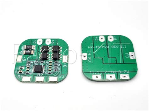 Контроллер BMS заряда - разряда 4S Li-Ion аккумуляторов 18650 I=20A 4S ...