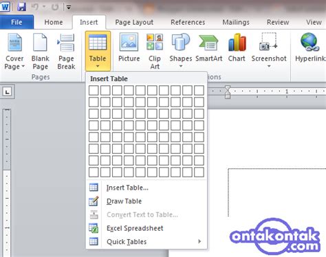 Cara Gampang Menciptakan Tabel Di Microsoft Word Teori Dan Soal