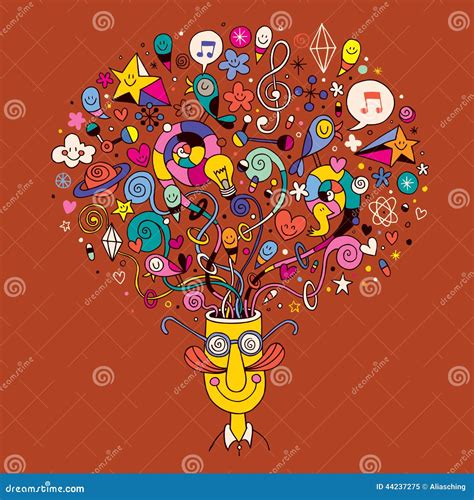 Mind blown stock vector. Illustration of character, light - 44237275