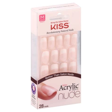 KISS Salon Acrylic French Nude Nails Cashmere Shop Nail Sets At H E B
