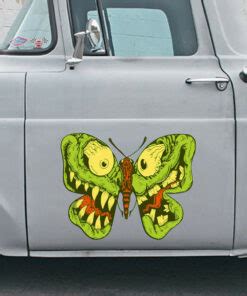 Personalized Hot Rod Rat Fink Speed Shop Vinyl Wrap Decals For Car Door Pcs Dingmun