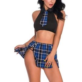 Sexy Schoolgirl Lingerie Femme Costume Cosplay Coli Re Ensemble Coquine Uniforme Tudiante