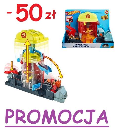 Tor Hot Wheels City Super Fire House Rescue Zestaw P Ock Kup Teraz Na Allegro Lokalnie