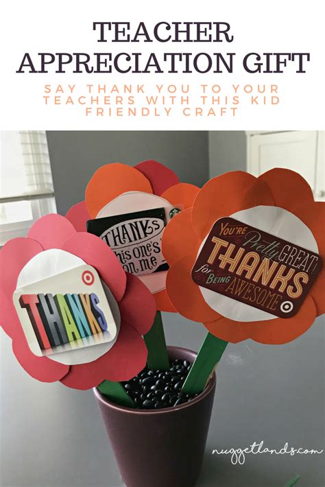 Easy Teacher Appreciation Craft Idea That Coordinated With Our Schools