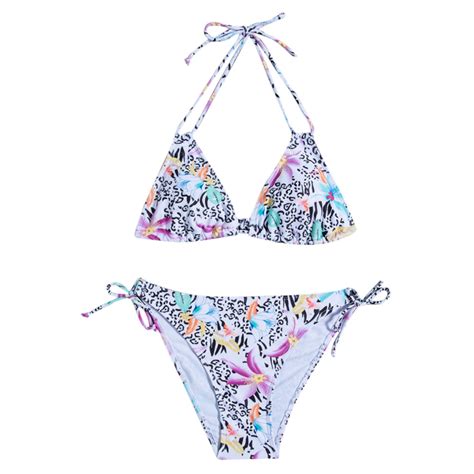 Taiaojing Women Bikini Sets Piece High Waisted Bandeau Bandage Bikini Set Push Up Brazilian