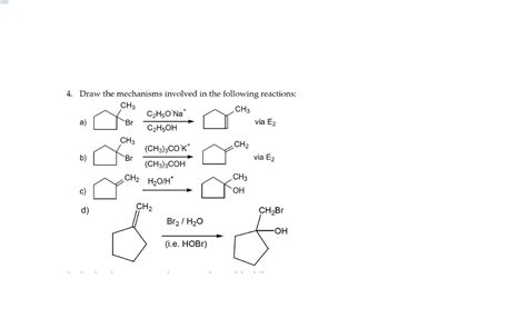 Solved Draw the mechanism involved in the following | Chegg.com