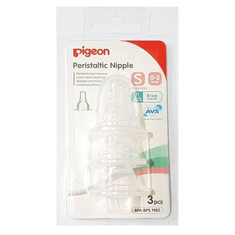 Jual Pigeon Peristaltic Slim Neck Nipple Dot Untuk Botol Susu Pigeon