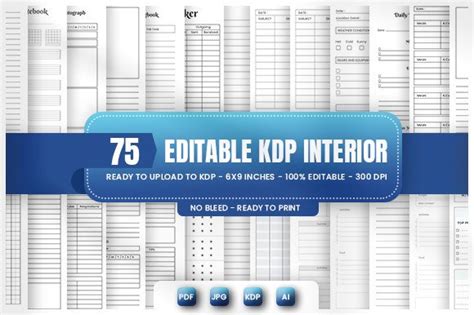 Mega Editable Kdp Interior Bundle Graphic By Pkdesign · Creative Fabrica