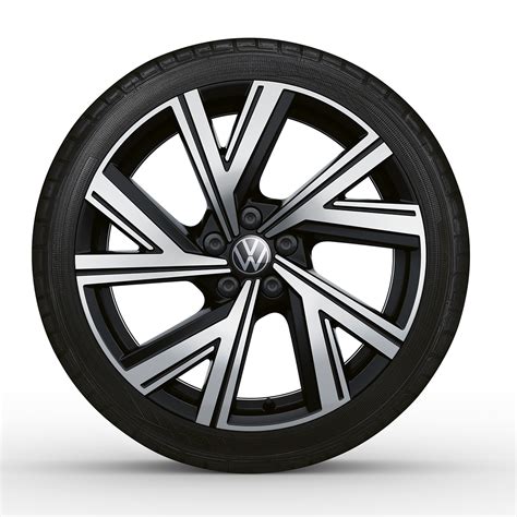 Polo [AW-GP] ‘Bergamo’ Alloy Wheel Set – 17″ Black Gloss Machined ...