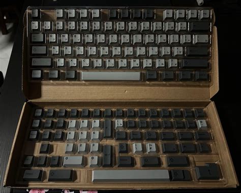 Kbdfans Cement Grey Japanese Pbt Dye Sub Keycap Set Computers Tech